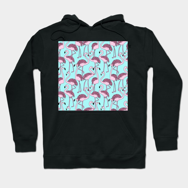 Pink Flamingos Hoodie by Pop Cult Store